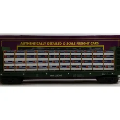 Trains*MTH 20-98781 O Gauge MM&A Flatcar #25005 w/Bulkheads & Covered Wood Load - Model Train Junction: Quality Parts and Art Supplies
