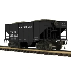 Trains*MTH 20-97246 O Gauge New Haven 2-Bay Fish Belly Hopper Car #115012 w/Coal Load - Model Train Junction: Quality Parts and Art Supplies