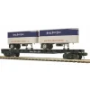 Trains*MTH 20-98834 O Gauge Nickel Plate Road Flat Car w/ 2 Pup Trailers #3348 - Model Train Junction: Quality Parts and Art Supplies