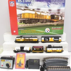 Trains*MTH 30-4177-1 O Gauge Pittsburg Steelers RailKing RS-3 Diesel Train Set w/PS 2.0 - Model Train Junction: Quality Parts and Art Supplies