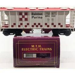 Trains*MTH 20-97115 O Gauge Ralston Purina PS-2 Covered Hopper Car #9281 LN/Box - Model Train Junction: Quality Parts and Art Supplies