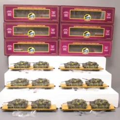 Trains*MTH 20-90361 O Gauge TTX 60' Flat Cars w/Abrams M1a Tank Loads 6-Car Set - Model Train Junction: Quality Parts and Art Supplies