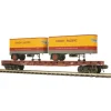 Trains*MTH 20-98602 O Gauge Union Pacific Flatcar w/2 PUP Trailers #53024 - Model Train Junction: Quality Parts and Art Supplies