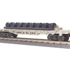 Trains*MTH 30-76365 O Gauge Union Pacific RailKing Flat Car with Wheel Set #90934 - Model Train Junction: Quality Parts and Art Supplies