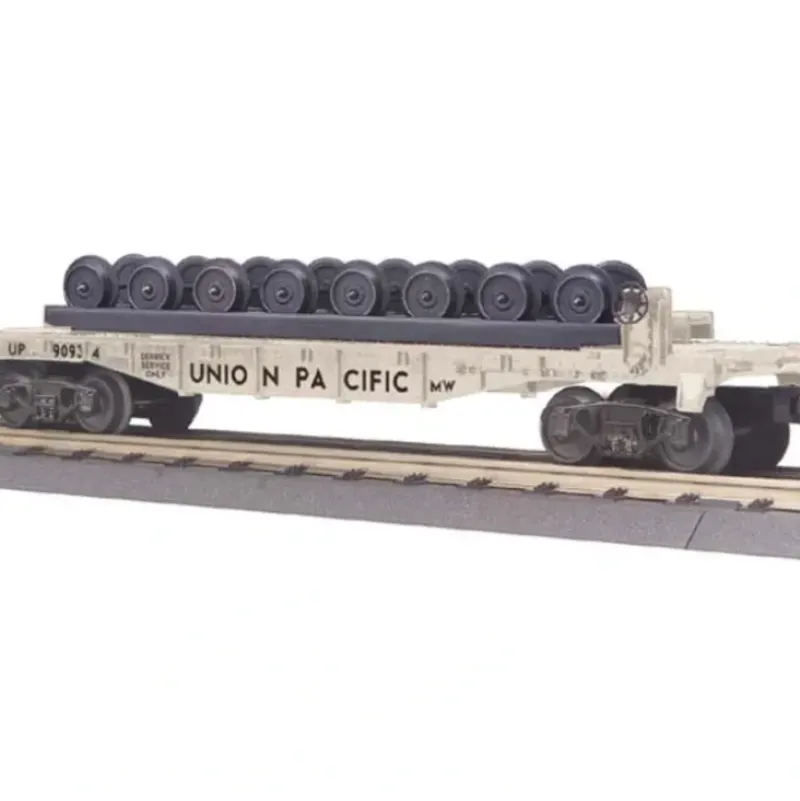 Trains*MTH 30-76365 O Gauge Union Pacific RailKing Flat Car with Wheel Set #90934 - Model Train Junction: Quality Parts and Art Supplies
