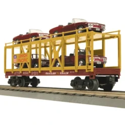 Trains*MTH 30-76310 O Gauge Union Pacific Auto Carrier Flatcar w/ 4 69 Monzas #911530 - Model Train Junction: Quality Parts and Art Supplies
