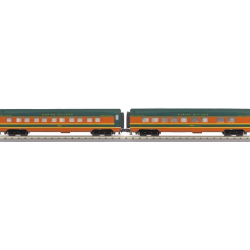 Trains*MTH 30-67455 O Great Northern 60 Streamlined Sleeper/Diner Set (Set of 2) - Model Train Junction: Quality Parts and Art Supplies