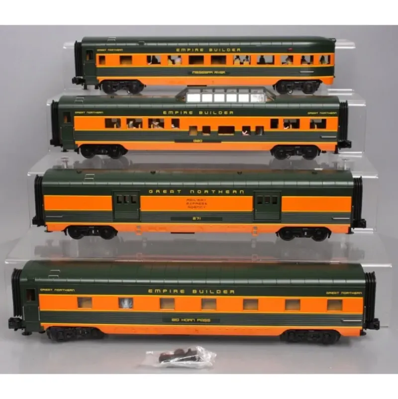 Trains*MTH 30-67530 O Great Northern 60' Streamlined Passenger Car Set (Set of 4) - Model Train Junction: Quality Parts and Art Supplies