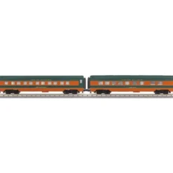 Trains*MTH 30-67531 O Great Northern 260' Streamlined Sleeper/Diner Set (Set of 2) - Model Train Junction: Quality Parts and Art Supplies