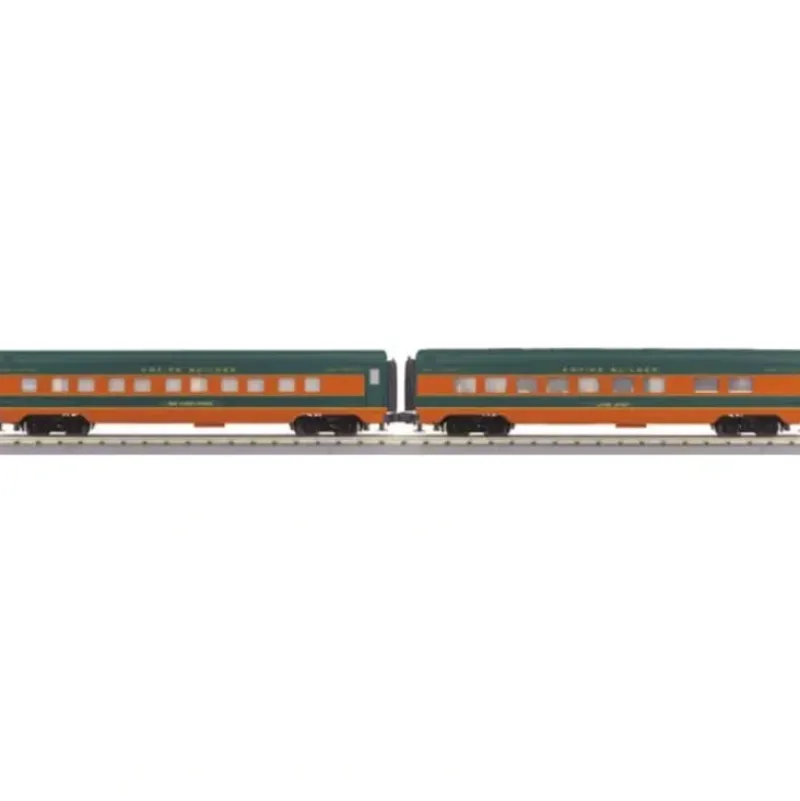 Trains*MTH 30-67531 O Great Northern 260' Streamlined Sleeper/Diner Set (Set of 2) - Model Train Junction: Quality Parts and Art Supplies