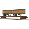 Trains*MTH 20-98754 O Great Northern Flat Car with 2 PUP Trailers - Model Train Junction: Quality Parts and Art Supplies