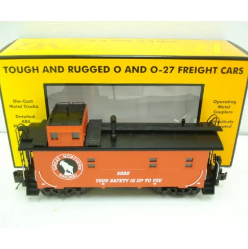 Trains*MTH 30-77166 O Great Northern RailKing Offset Steel Caboose Car #X582 - Model Train Junction: Quality Parts and Art Supplies
