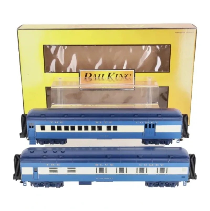 Trains*MTH 30-6902 O Jersey Central 60' Madison Combo/Diner Passenger Set (Set of 2) LN/Box - Model Train Junction: Quality Parts and Art Supplies