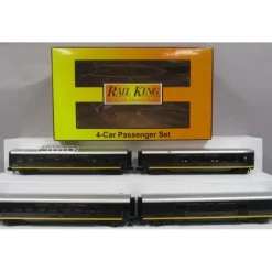Trains*MTH 30-67492 O Kansas City Southern 60' Streamlined Passenger Car Set (Set of 4) - Model Train Junction: Quality Parts and Art Supplies