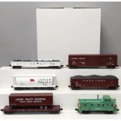 Trains*MTH 20-90030 O Lehigh Valley Premier Freight Cars (Set of 6) EX/Box - Model Train Junction: Quality Parts and Art Supplies