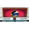 Trains*MTH 20-95086 O Maersk Spine Car Set with 2 48' Containers (Set of 2) - Model Train Junction: Quality Parts and Art Supplies