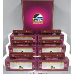 Trains*MTH 20-90513 O Milwaukee 55 Ton All Steel Drop Bottom Gondola Car Set (Set of 6) - Model Train Junction: Quality Parts and Art Supplies