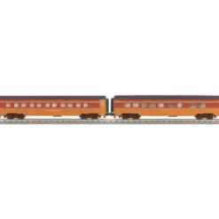 Trains*MTH 30-67403 O Milwaukee Road 60 Streamlined 2-Car Sleeper/Diner Passenger Set - Model Train Junction: Quality Parts and Art Supplies