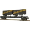 Trains*MTH 20-98755 O Monon Flat car with 2 PUP Trailers - Model Train Junction: Quality Parts and Art Supplies