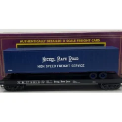 Trains*MTH 20-98415 O Nickel Plate Road Flatcar with Trailer #2004 LN/Box - Model Train Junction: Quality Parts and Art Supplies