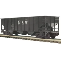 Trains*MTH 20-97641 O Norfolk & Western 70-ton 3-Bay Hopper Car #765010 - Model Train Junction: Quality Parts and Art Supplies