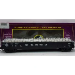 Trains*MTH 20-98199 O Norfolk & Western Gondola w/Coiled Wire Load #98864 - Model Train Junction: Quality Parts and Art Supplies