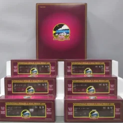 Trains*MTH 20-90387 O Norfolk & Western 40' USRA Single Sheathed Box Car Set (Set of 6) - Model Train Junction: Quality Parts and Art Supplies