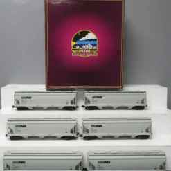 Trains*MTH 20-90442 O Norfolk Southern 3-Bay Centerflow Hopper Car Set (Set of 6) - Model Train Junction: Quality Parts and Art Supplies