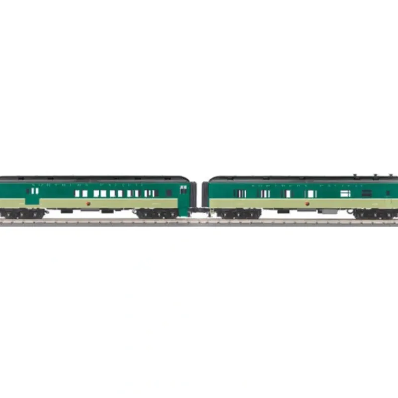 Trains*MTH 30-69143 O Northern Pacific 60' Madison Combine/Diner Car Set (Set of 2) - Model Train Junction: Quality Parts and Art Supplies