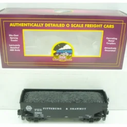 Trains*MTH 20-97680 O Pittsburg & Shawmut 2-Bay Offset Hopper Car #5860 - Model Train Junction: Quality Parts and Art Supplies
