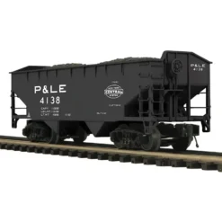 Trains*MTH 20-97679 O Pittsburgh & Lake Erie 2-Bay Offset Hopper Car #4138 - Model Train Junction: Quality Parts and Art Supplies