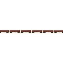 Trains*MTH 20-90505 O Rock Island 50 Ton Composite Drop Bottom Gondola Set (Set of 6) - Model Train Junction: Quality Parts and Art Supplies