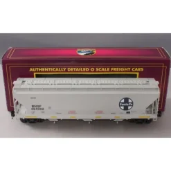 Trains*MTH 20-97838 O Santa Fe 3-Bay Centerflow Hopper #484002 LN/Box - Model Train Junction: Quality Parts and Art Supplies