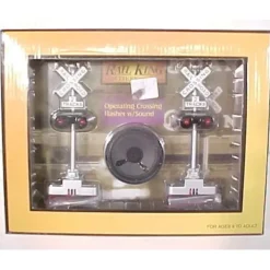 Trains*MTH 30-11014 O Scale RailKing Crossing Flasher W/Sound Operating (Set of 2) LN/Box - Model Train Junction: Quality Parts and Art Supplies