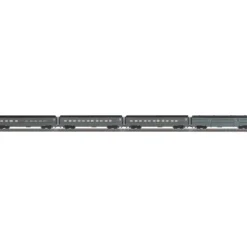 Trains*MTH 30-67364 O UP 49'er Scheme 60' Streamlined ABS Passenger Car Set (Set of 4) - Model Train Junction: Quality Parts and Art Supplies