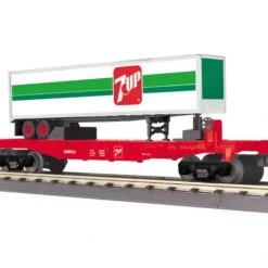 Trains*MTH 30-76410 O 7UP Flat Car w/ Trailer - Model Train Junction: Quality Parts and Art Supplies