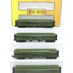 Trains*MTH 30-69046 O U.S. Army 60' Madison Passenger Car Set (Set of 4) - Model Train Junction: Quality Parts and Art Supplies