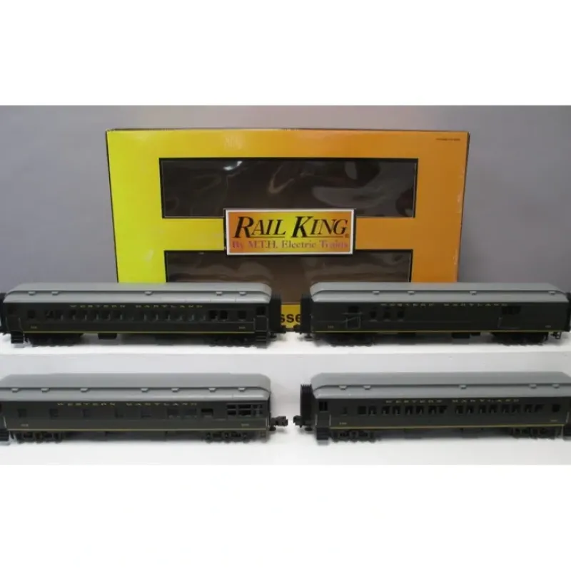 Trains*MTH 30-69049 O Western Maryland 60' Madison Passenger Car Set (Set of 4) - Model Train Junction: Quality Parts and Art Supplies