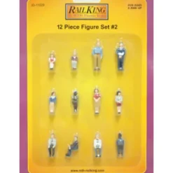 Trains*MTH 30-11029 O Women, Men, Children Standing & Seated Figure Set #2 (Set of 12) - Model Train Junction: Quality Parts and Art Supplies