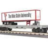 Trains*MTH 30-76305 Ohio State Flat Car w/ Trailer V2 - Model Train Junction: Quality Parts and Art Supplies