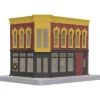 Trains*MTH 30-90080 Pool Hall Corner Building w/Blinking Sign - Model Train Junction: Quality Parts and Art Supplies