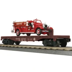 Trains*MTH 30-76402 PRR Flatcar w/35 Mack Type 75BX Fire Truck - Model Train Junction: Quality Parts and Art Supplies