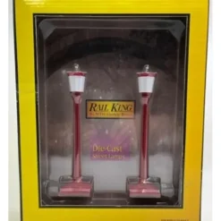 Trains*MTH 30-11001 Red #35 Street Lamp Set (Set of 2) - Model Train Junction: Quality Parts and Art Supplies