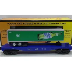 Trains*MTH 30-76375 Rolling Rock Flat Car w/ Trailer - Model Train Junction: Quality Parts and Art Supplies