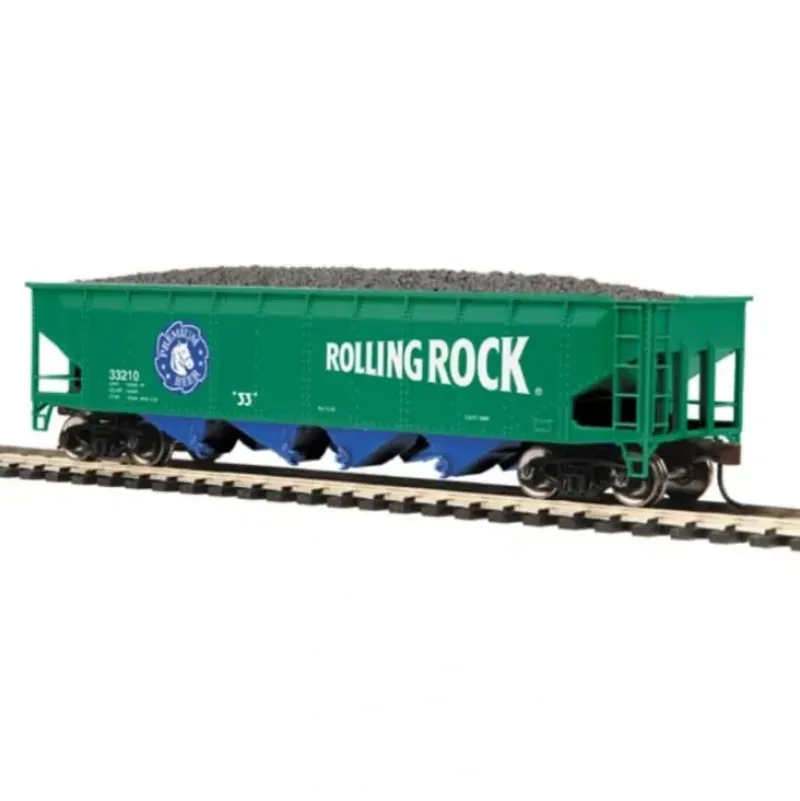 Trains*MTH 81-75004 Rolling Rock HO Scale 70-Ton Quadruple Hopper Car - Model Train Junction: Quality Parts and Art Supplies
