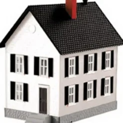 Trains*MTH 30-90338 Row House #1 White w/ Black Shutters - Model Train Junction: Quality Parts and Art Supplies
