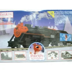 Trains*MTH 30-4173-1 Rudolph RailKing 2-8-0 O Gauge Steam Train Set w/Proto-Sound 2.0 - Model Train Junction: Quality Parts and Art Supplies