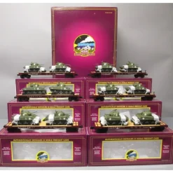 Trains*MTH 20-90433 Santa Fe 60 Flat Car Set with Sherman Tanks - Model Train Junction: Quality Parts and Art Supplies