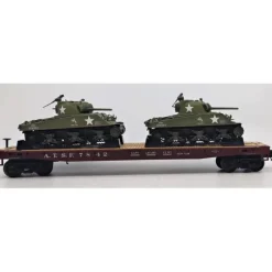 Trains*MTH 20-98639 Santa Fe Flat Car with 2 Sherman Tanks - Model Train Junction: Quality Parts and Art Supplies