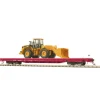 Trains*MTH 80-98013 Santa Fe HO Scale 60' Wood Deck Flat Car w/950G Wheel Loader - Model Train Junction: Quality Parts and Art Supplies